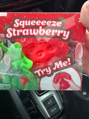Squeeeeeeze Strawberry Squishy Toy